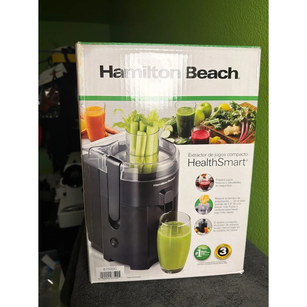 Hamilton Beach HealthSmart Compact Juice Extractor 400W Black 67500G